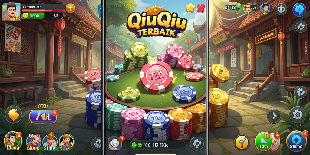 Tampilan gameplay 71H dengan suasana seru QiuQiu.