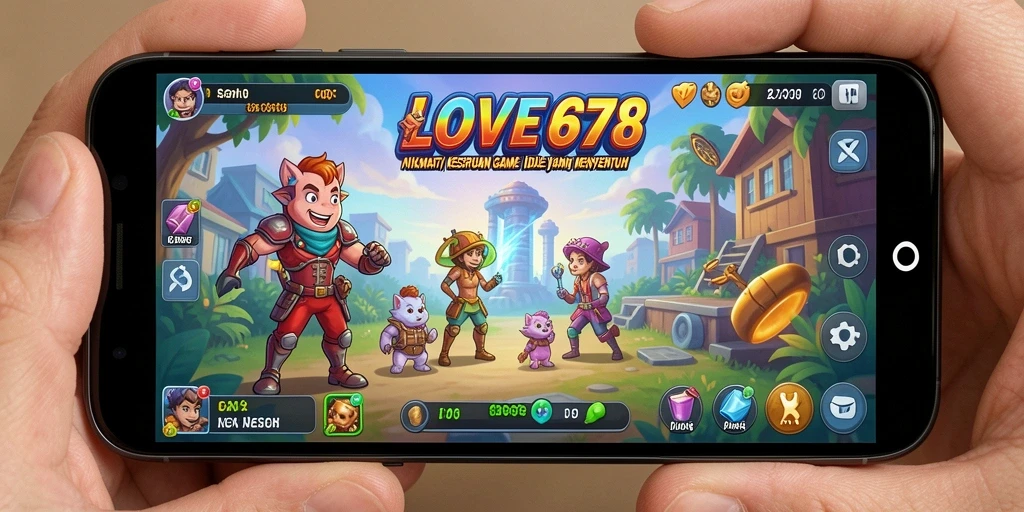 Tampilan gameplay LOVE678 yang mengasyikkan dan menawan.