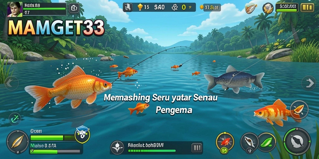 Screenshot gameplay MAGNET33 yang menunjukkan pengalaman memancing yang mendebarkan.