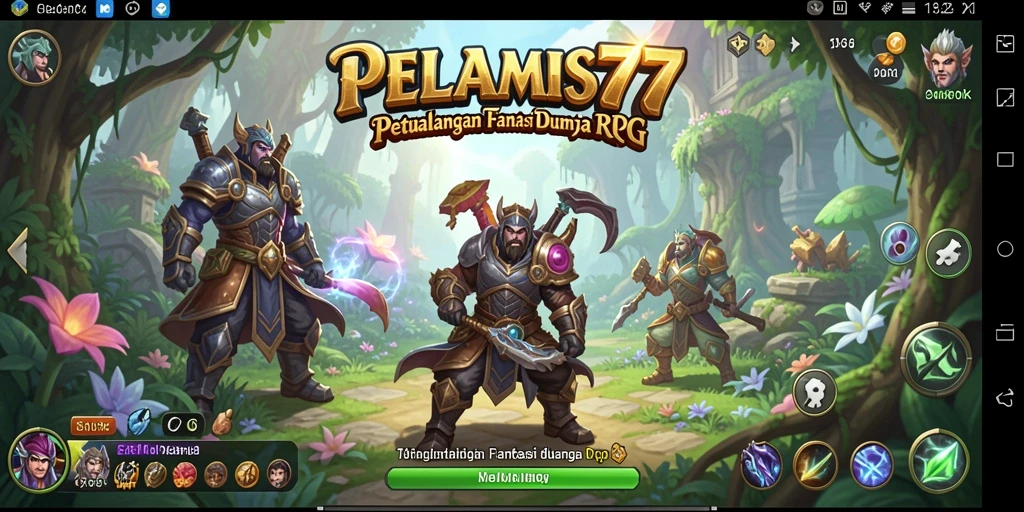 Screenshot gameplay PELAMIS77 menampilkan aksi seru dunia RPG.