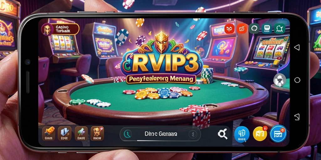 Tampilan gameplay Kasino yang seru dan mengasyikkan di RVIP3.