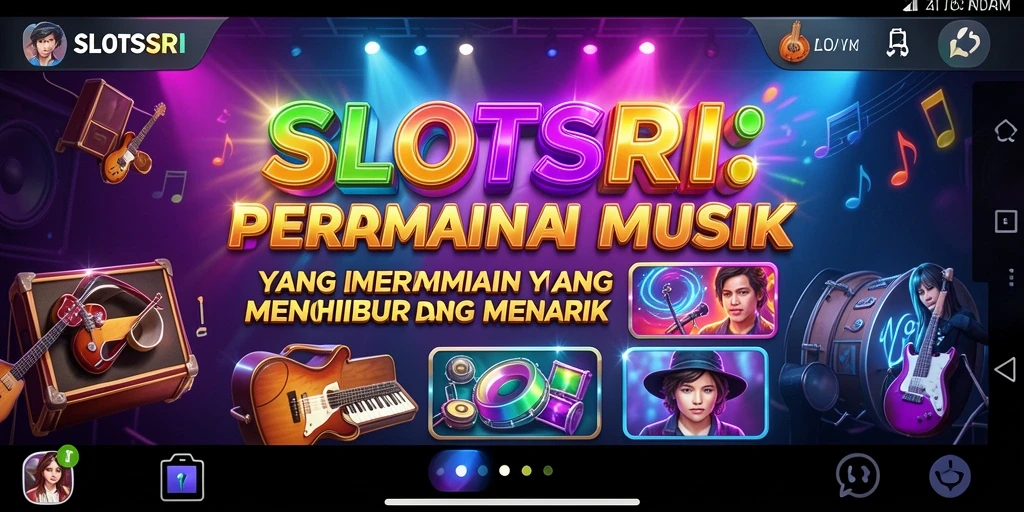 Tampilan gameplay SLOTSRI yang seru dengan musik mengalun.