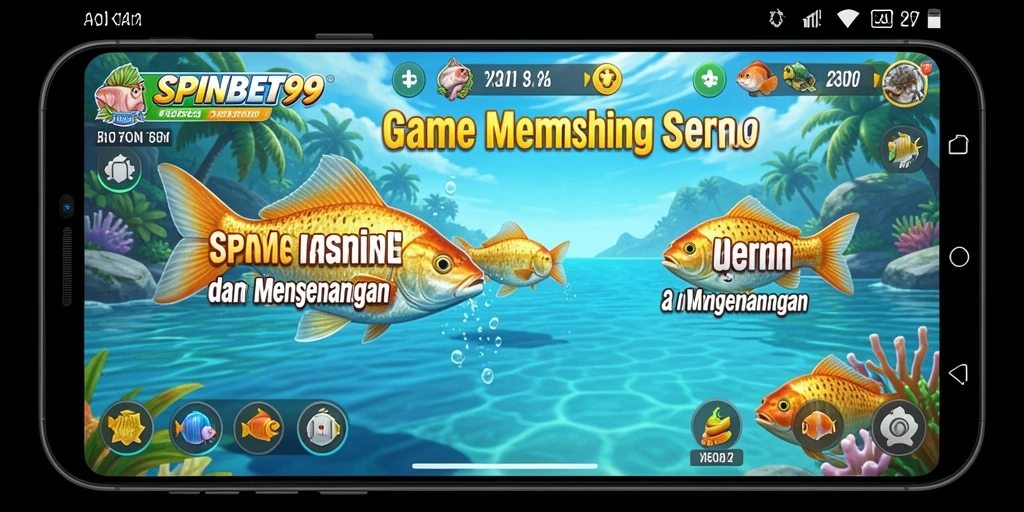 Screenshot gameplay SPINBET99 menampilkan pengalaman memancing yang mendebarkan.