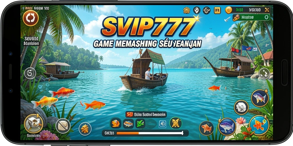 Screenshot gameplay SVIP777 menunjukkan aksi memancing yang mendebarkan.